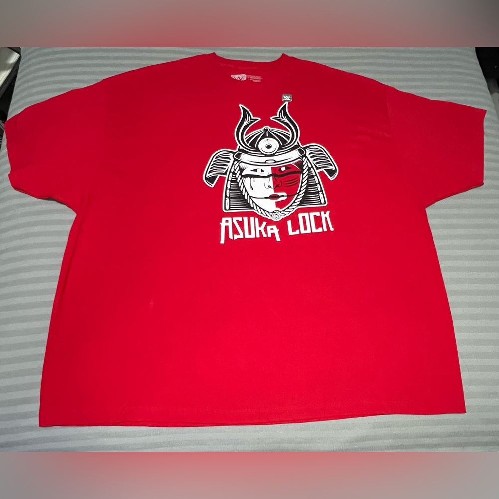 ASUKA WWE WRESTLING T Shirt Mens 5XL Red “Key to Evolution” Asuka Lock